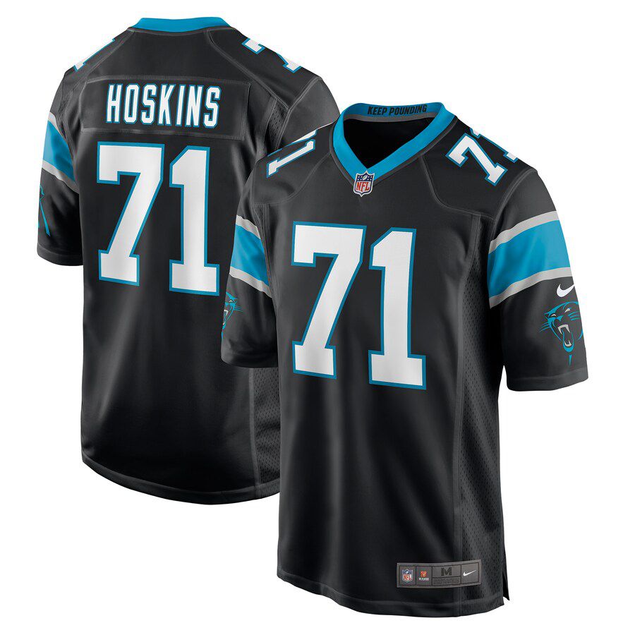 Men Carolina Panthers #71 Phil Hoskins Nike Black Game NFL Jersey
